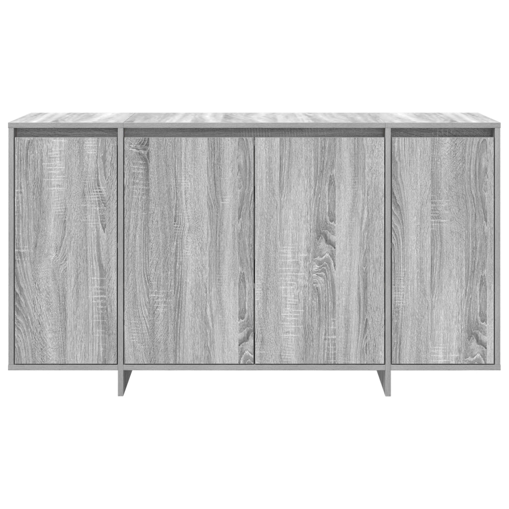 Credenza grigia Grigio Sonoma Legno ingegnerizzato 135 x 41 x 75 cm
