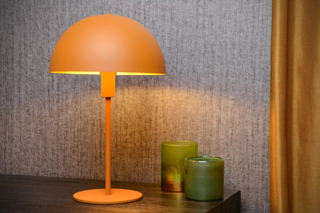 Lampada da tavolo gialla eclettica E14 Lucide Siemon