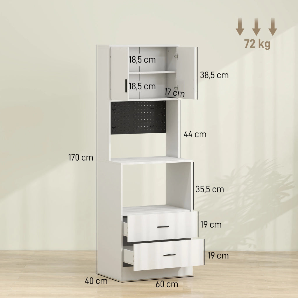 Mobile Cucina con Ante e Cassetti ¨C Zephmum ¨C Bianco
