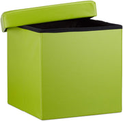 Pouf/sgabello pieghevole contenitore stabile materiale sintetico 38 cm verde 13_0002806_7