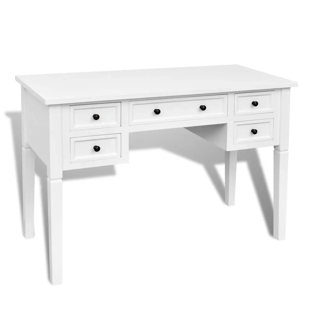 Scrivania Bianca con 5 Cassetti 241533