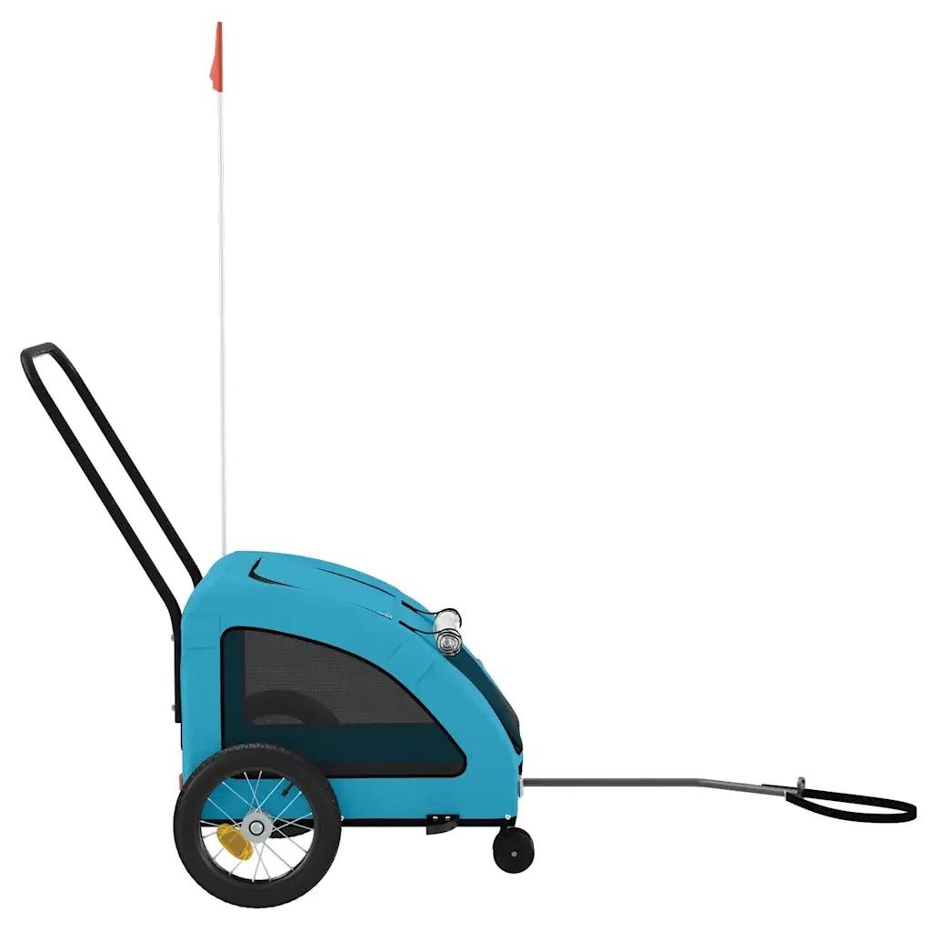Rimorchio da Bici per Animali Blu Oxford e Ferro CFW1381071