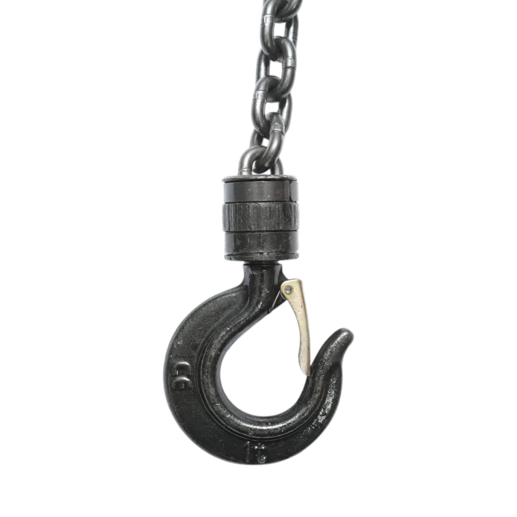Paranco manuale con catena da 3 m, carico massimo 1000 kg, gancio di sicurezza Breckner Germany