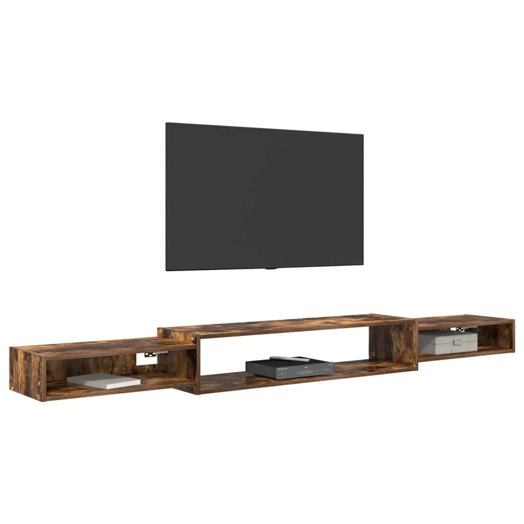 Mobile TV da Parete A parete Rovere Fumo 220 x 28 x 21 cm