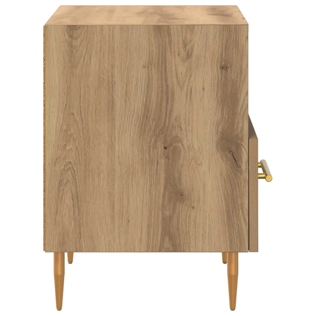 Comodino 2 pcs Marrone 40 x 35 x 47,5 cm Legno multistrato 882078