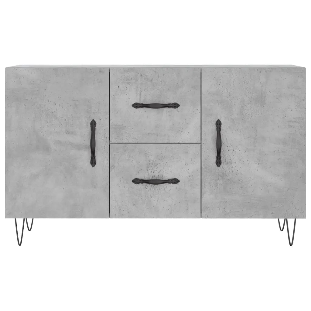 vidaXL Credenza Grigio Cemento 100x36x60 cm in Legno Multistrato