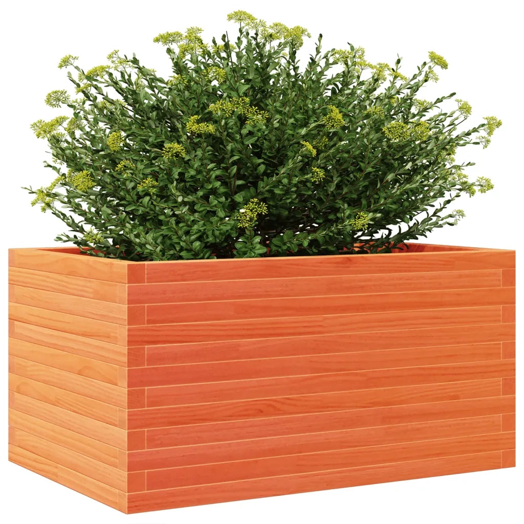 Fioriera Giardino Marrone Cera 90x60x46 cm Legno Massello Pino 3282456