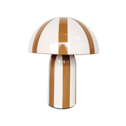 Lampada da tavolo da interno in metallo ø20cm, ocra