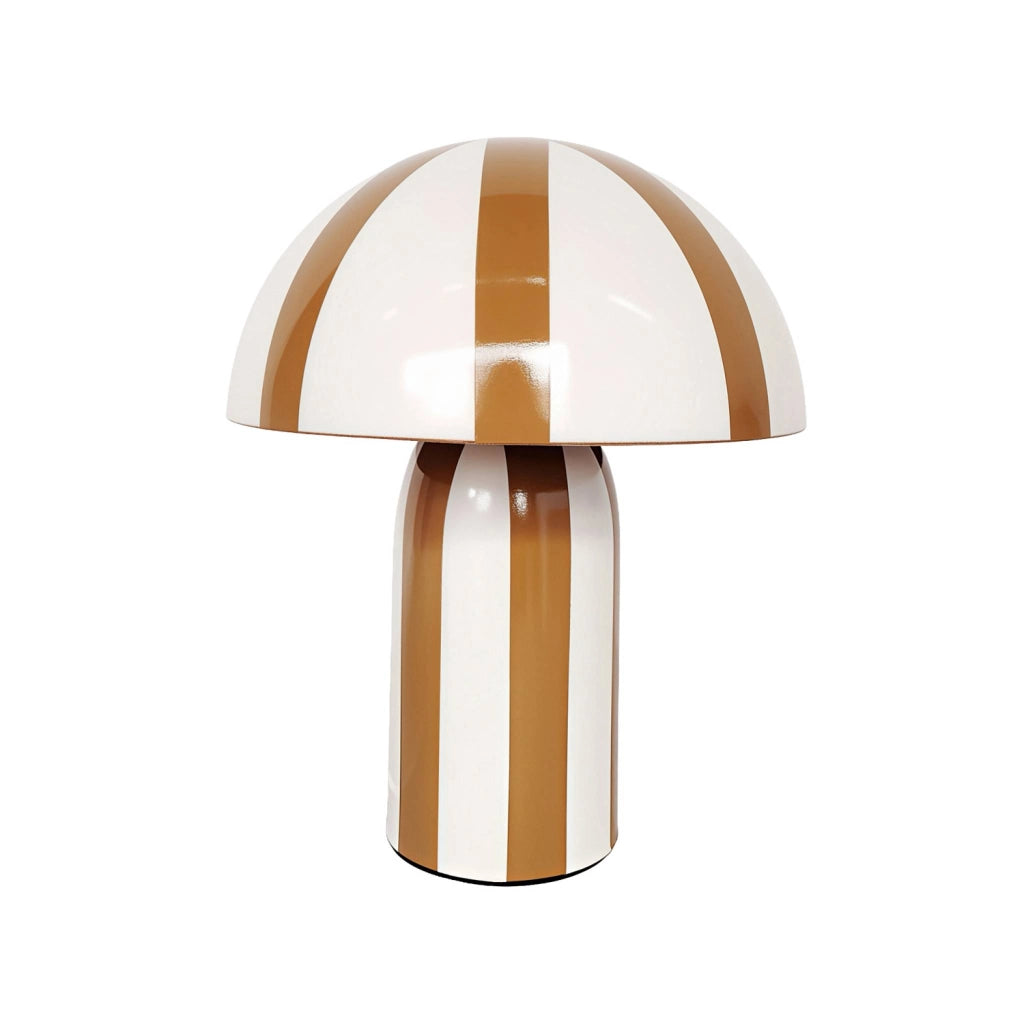 Lampada da tavolo da interno in metallo ø20cm, ocra