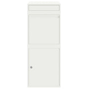 vidaXL Cassetta per pacchi Bianco 41 x 38 x 103 cm Acciaio