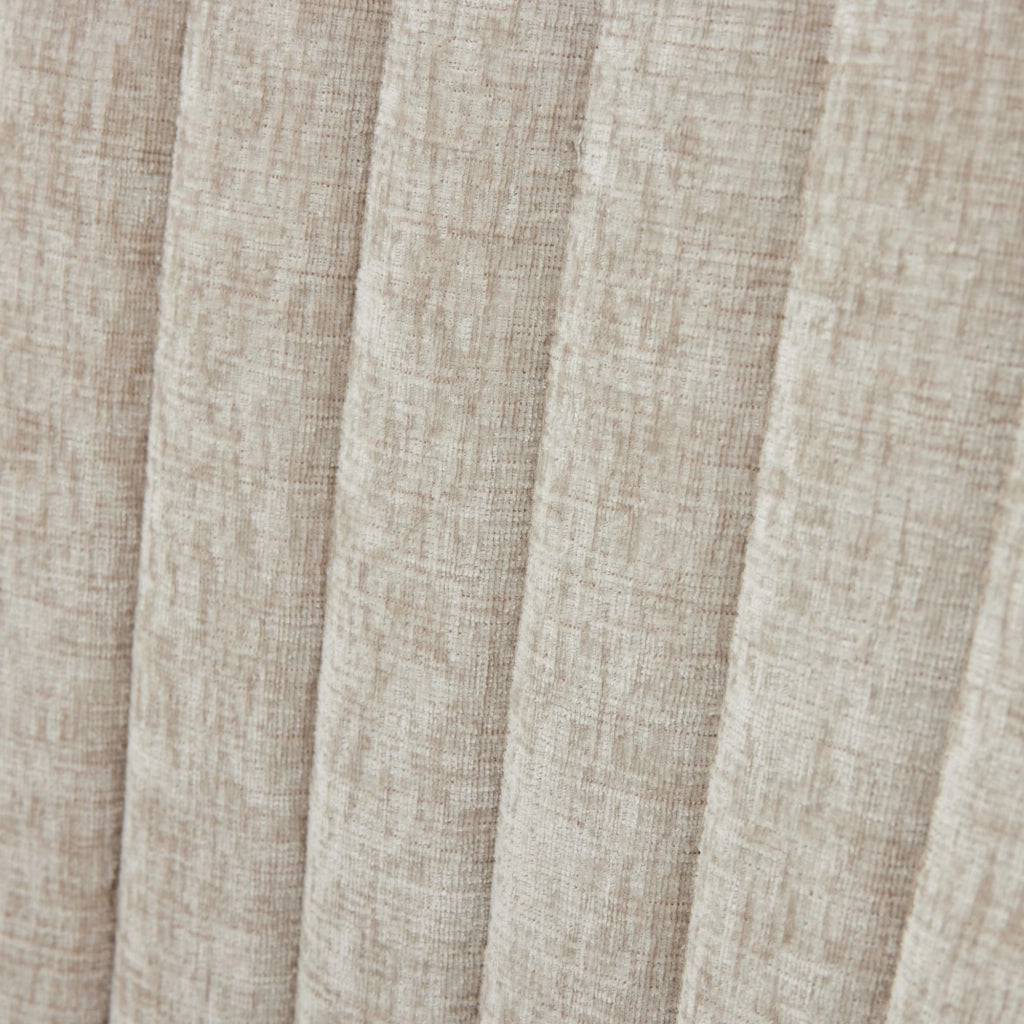 Sedie da Pranzo Imbottite in Tessuto Velluto ¨C MINIMAL ¨C Gambe Dorate, Beige, Set di 2