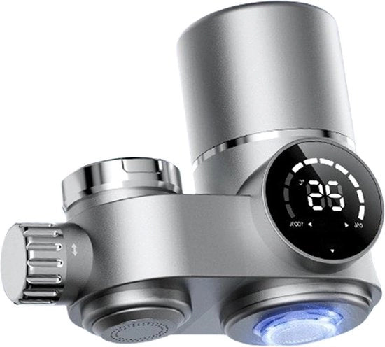 Filtro per acqua del rubinetto con display a LED per uso domestico e cucina - Rimuove cloro, metalli pesanti e cattivo sapore