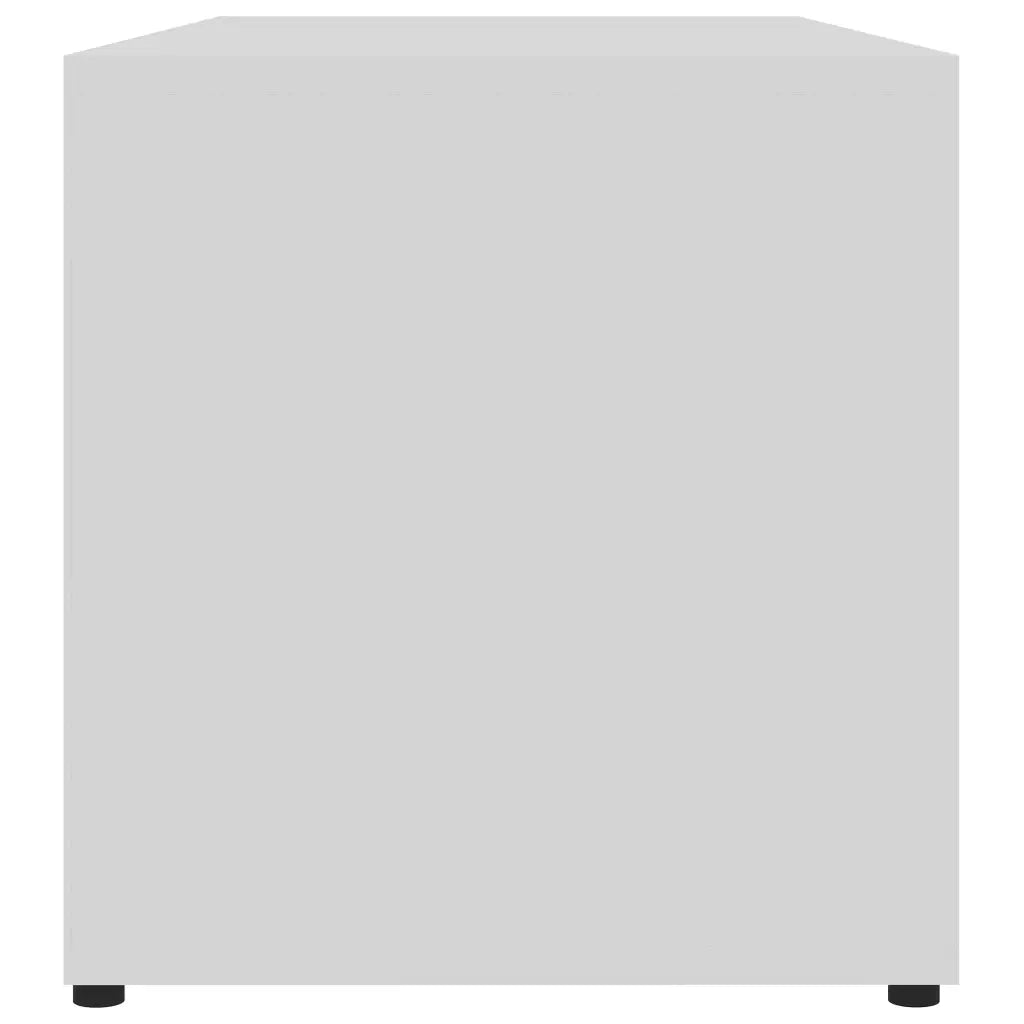 Mobile Porta TV Bianco 80x34x36 cm in Legno Multistrato 801850