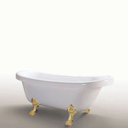 Vasca freestanding vintage 170 x 80 cm con piedi oro - Margherita