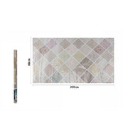 Trade Shop - Rotolo Adesivo Per Muri Parete Carta Da Parati 60cmx2mt Effetto Mattonelle 70863 -