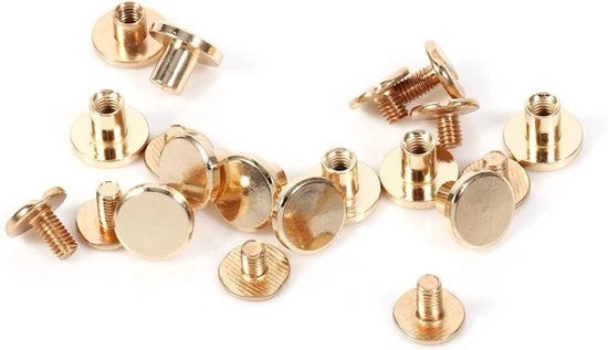 Viti a testa di leone in ottone per cinture - 5 mm 65 mm 8 mm (65 mm)