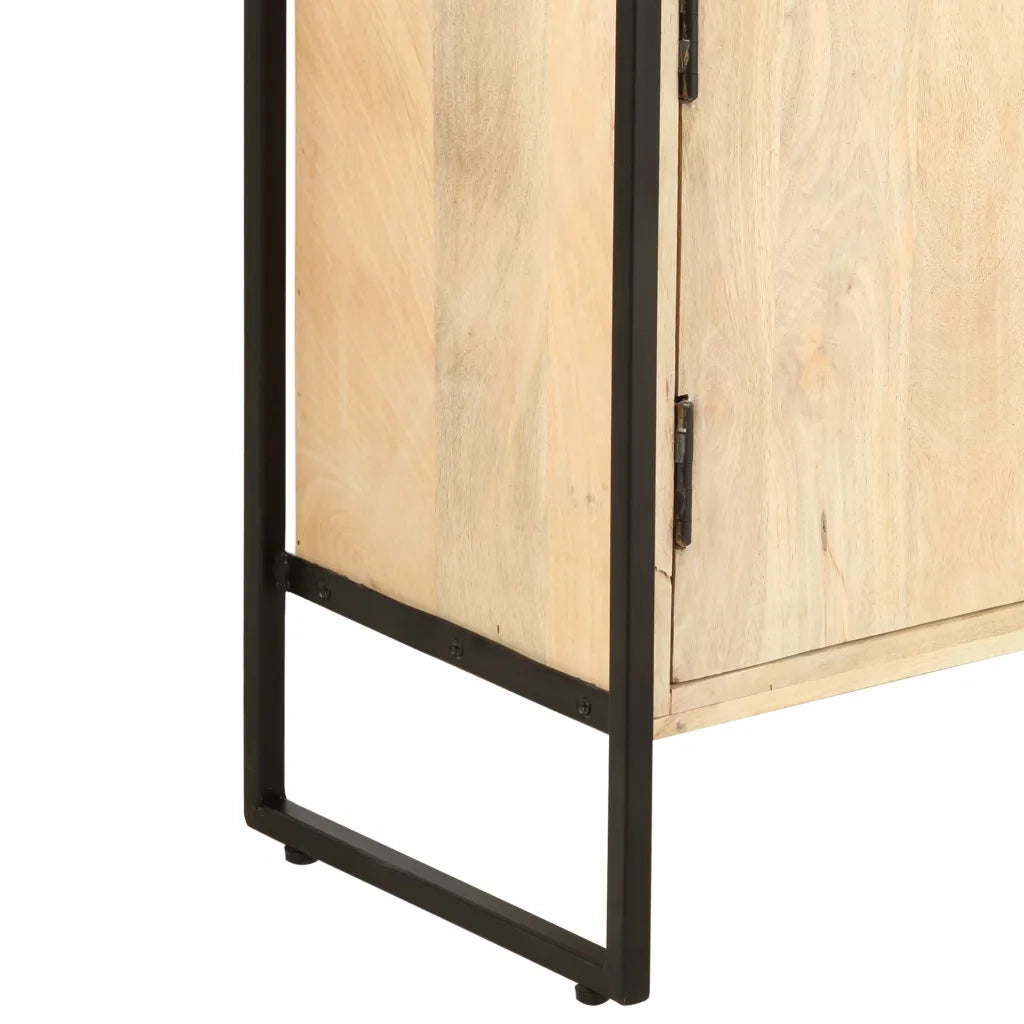 Libreria a 4 Livelli 80x30x180 cm in Legno Massello di Mango 284421