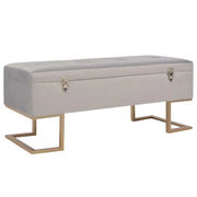 Panca con vano contenitore 105 cm velluto grigio 02_0010879