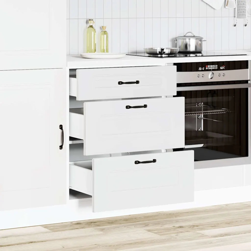 vidaXL Base da Cucina Kalmar Bianco in Legno Multistrato