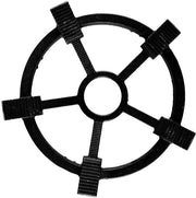 Pandrager universale con profilo a dente di sega - Antiscivolo - Sottopiede in ghisa - Resistente al calore - Verbattere la frizione - Nero - Sottopiede in ghisa con superficie antiscivolo - Pandrager migliorato