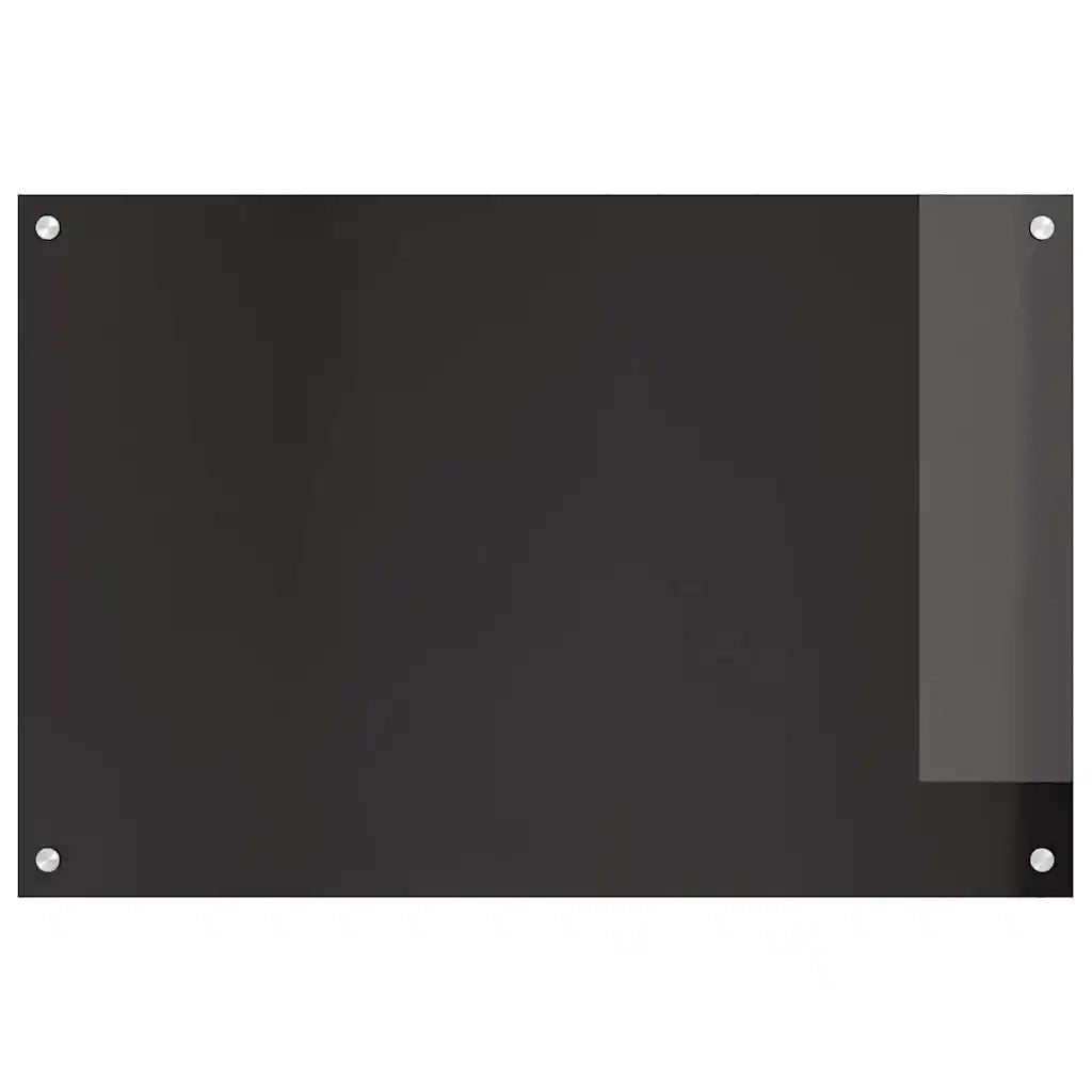 Schienale da cucina 2 pcs Nero 90 x 60 cm vetro temperato 3415550