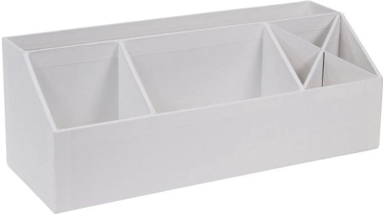 Organizzatore per ufficio - 4 cassetti - Sistema di archiviazione elegante - Bianco - Ideale per ufficio e casa - Sostenibile e facile da mantenere
