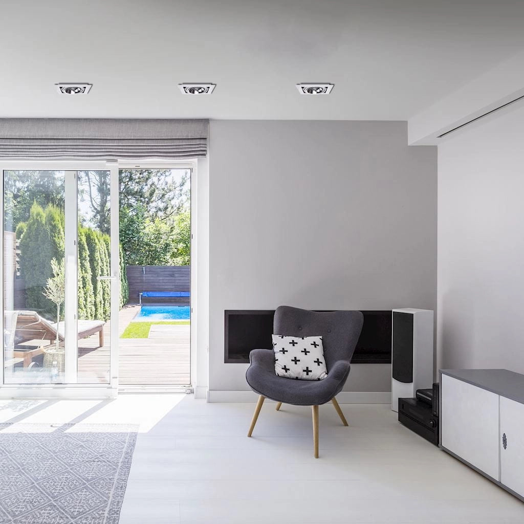 Faretto incasso PLAZA bianco AR111 GU10 orientabile Milagro