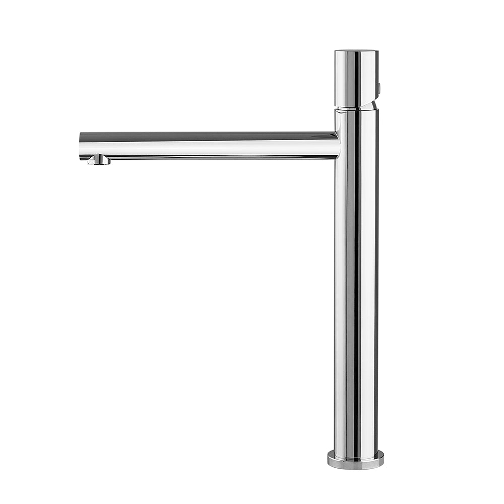 Miscelatore lavabo alto cromo senza leva in acciaio inox Gemini