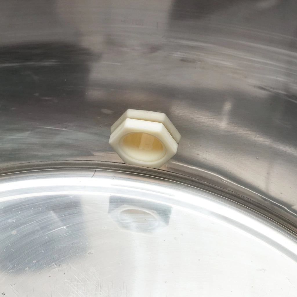 Maturatore in acciaio inox con coperchio per miele, capacità 300 kg