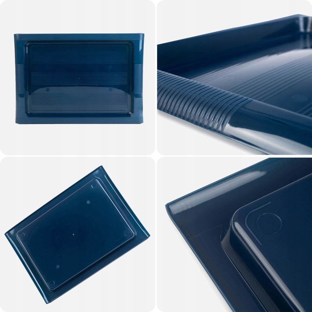 Vassoio da portata in plastica KADAX per cucina, camerieri, bar, grande 40x28 cm