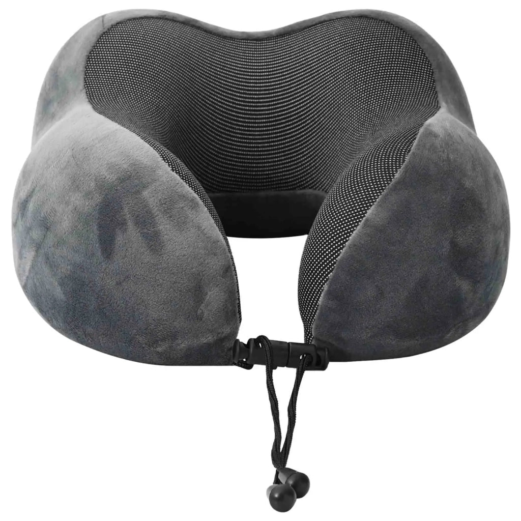Cuscino da Viaggio per il Collo Grigio 27 x 26 x 14 cm CFW7415085