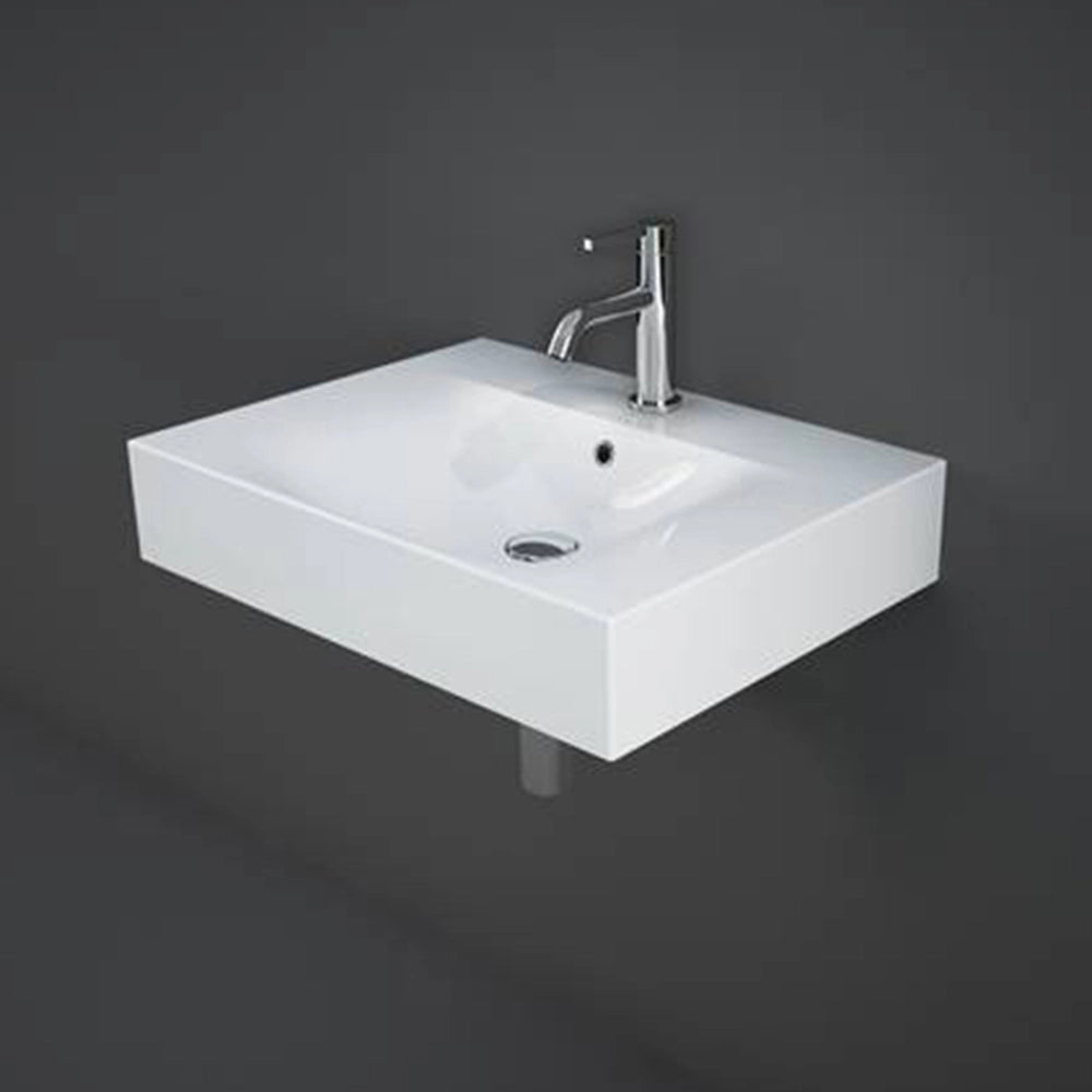Lavabo sospeso 60cm in ceramica bianca Rak Des