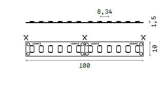 STRIP LED STRIP LED 15W/MT 2700K CRI90 IP20