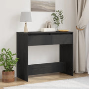 Tavolino Consolle Rovere Nero 89x41x76,5cm Legno Multistrato 862081