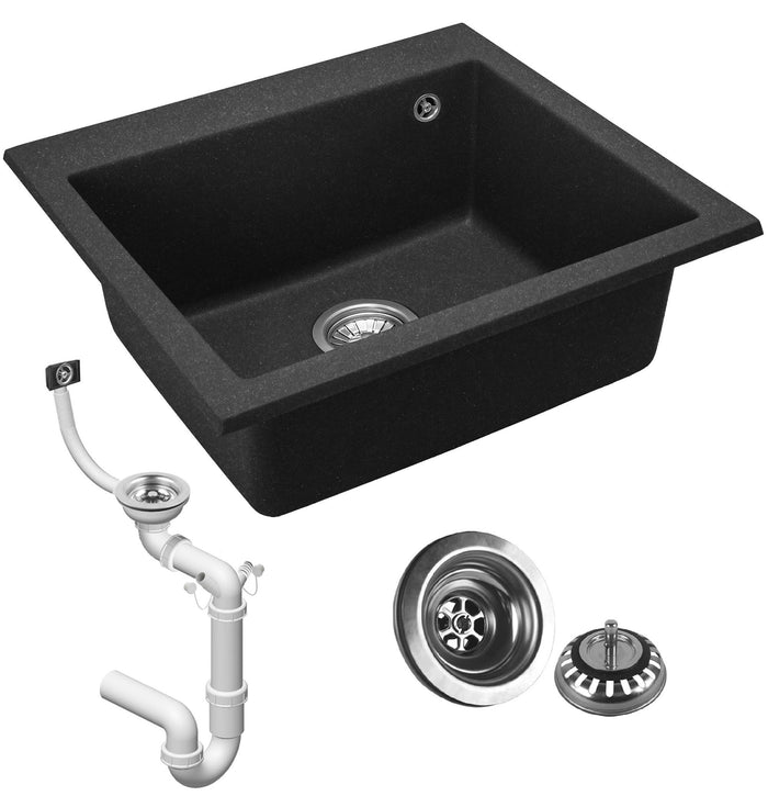 Lavello Granit West XL Black Dots