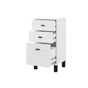 Vilcab, Cassettiera 3 Cassetti, 39x35x78h cm Bianco
