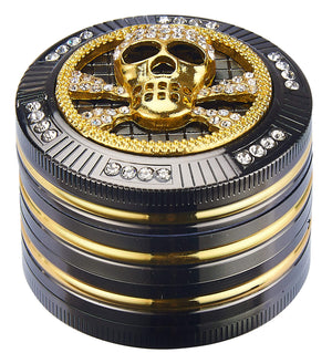 Grinder Ø50 mm 4 Livelli per Spezie Erbe e Tabacco Teschio