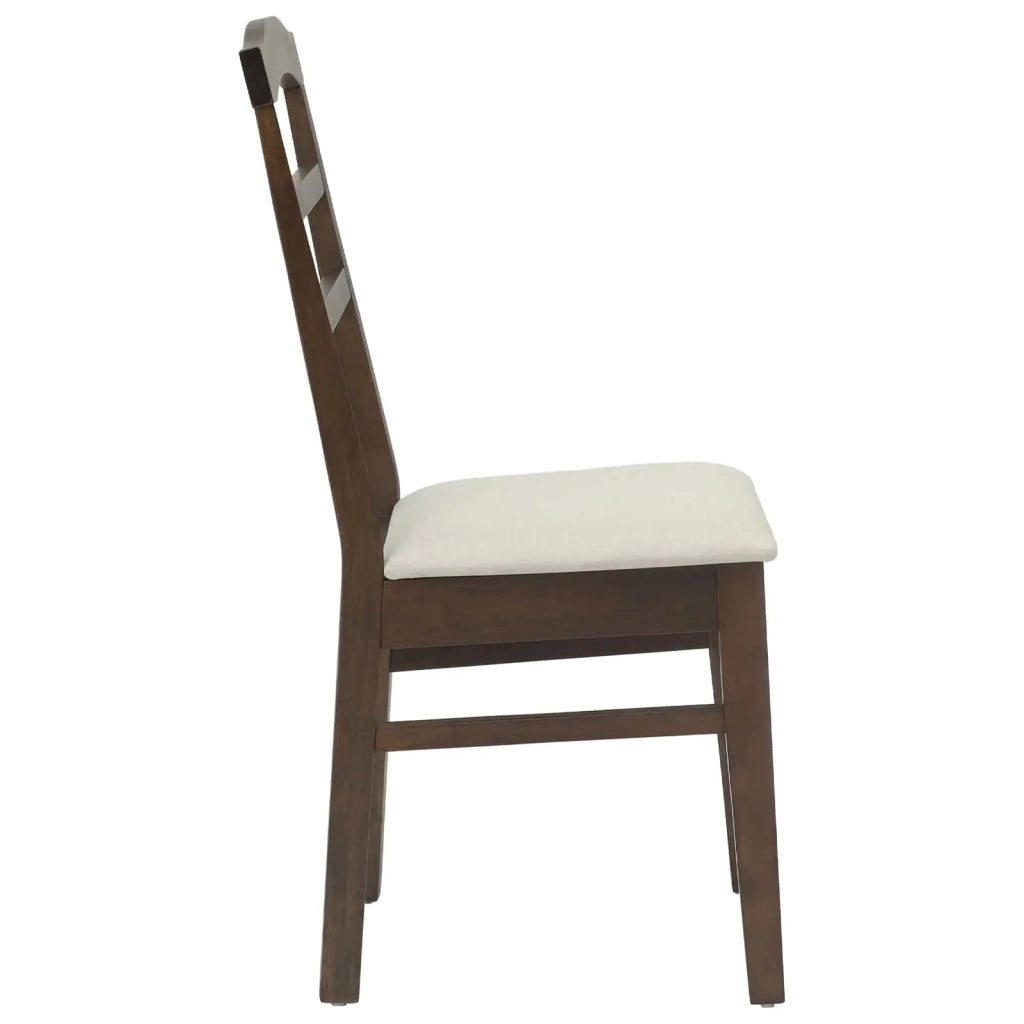 Sedia da pranzo 2 pcs Marrone chiaro e chiaro 42020492