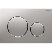 PLACCA DI COPERTURA 2 TASTI SIGMA 20 GEBERIT Cromo opaca bordi tasti cromo