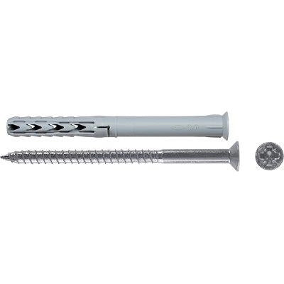 TASSELLO NYLON PROLUNGATO SXRL-Z FISCHER - VITE TSP CAVA PZ SXRL  6X 60 Z CF=PZ 50- 1 confezioni