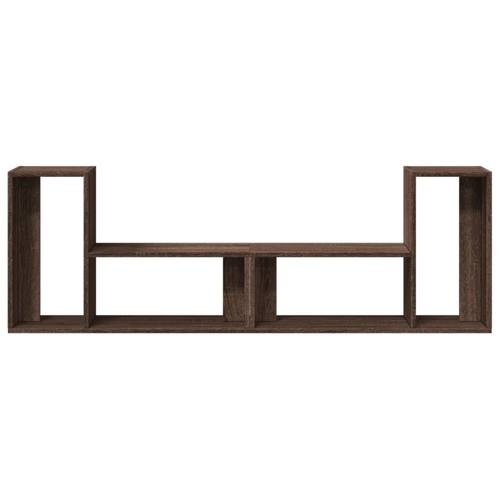 Mobili TV 2 pz-Set di 2 Credenza per TV Rovere Marrone 75x30x50 cm in Legno Multistrato