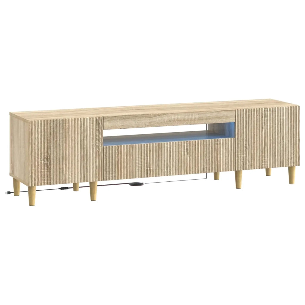 Mobile TV LED Rovere Sonoma Legno ingegnerizzato 896687