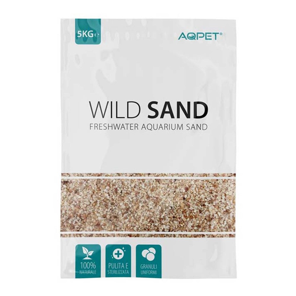 AqPet Wild Sand 2-3mm 5kg - sabbia naturale per acqua dolce Colore: Tropical Lake