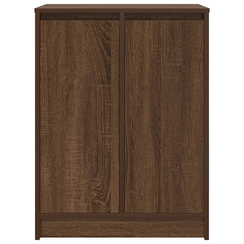 Scarpiera-Scaffale per scarpe Rovere Marrone 57x34x76 cm in Legno Multistrato