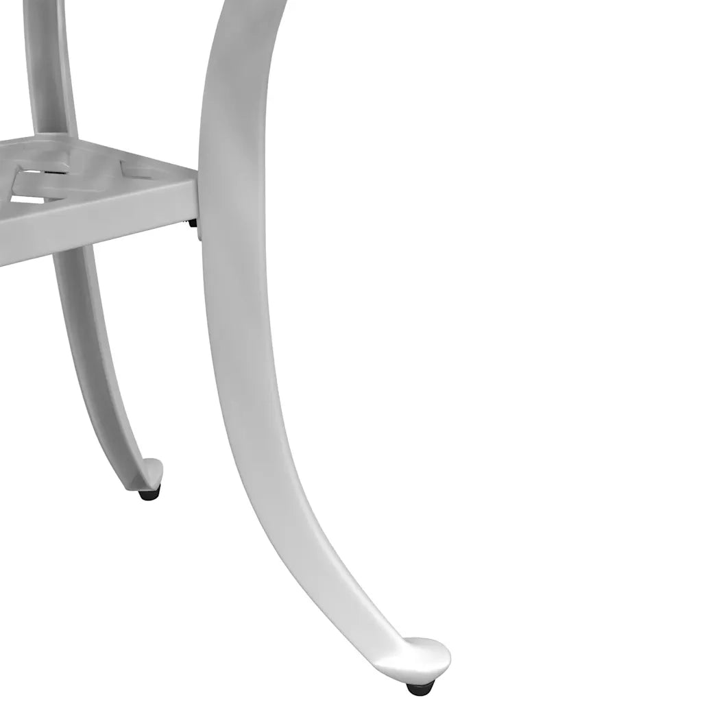 Tavolo da Giardino Bianco 53x53x53 cm in Alluminio Pressofuso 4002817