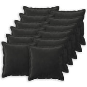 Cuscino con cuscino HOUTEN 12 pz Nero Velluto 934632