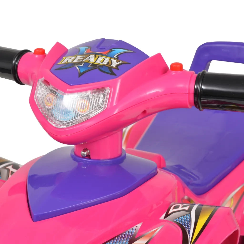 Cavalcabile ATV per Bambini Rosa e Viola con Suoni e Luci 10141