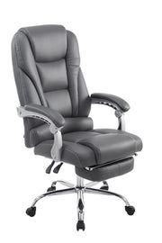 Sedia da ufficio Pacific in similpelle grigio