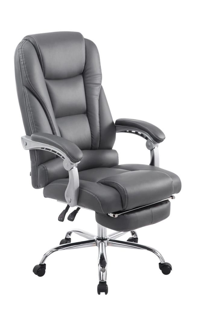 Sedia da ufficio Pacific in similpelle grigio