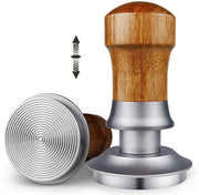 Tamper per caffè a 51 mm, regolatore di pressione a 30 lbs, tampone per caffè calibrato, manico di noce, base in acciaio inox 304, manico in legno di noce, portafiltro per caffè a 51 mm